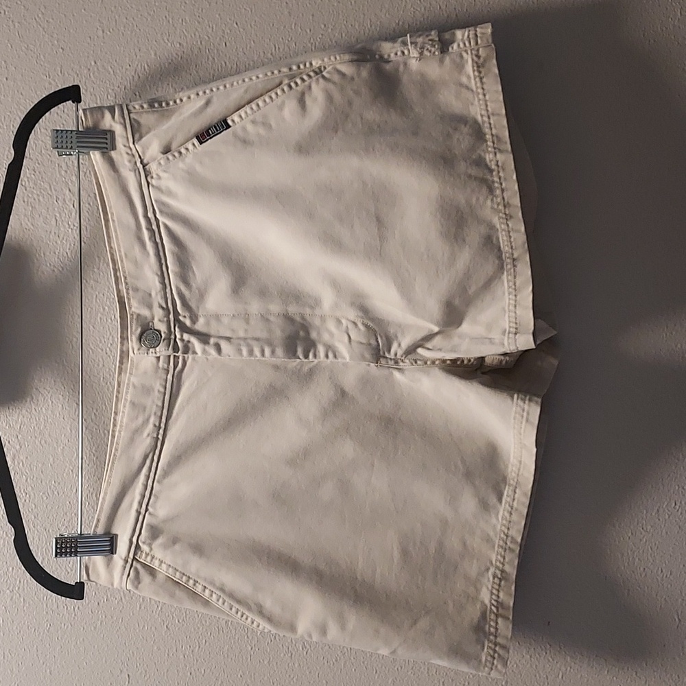 Ralph Laren Polo Jeans Company 90's Y2K Beige Khaki Cotton Chino Shorts Size 12